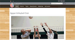 Desktop Screenshot of agapevolleyballclub.com