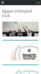 Mobile Screenshot of agapevolleyballclub.com