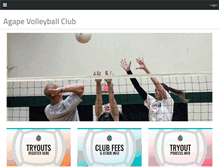 Tablet Screenshot of agapevolleyballclub.com